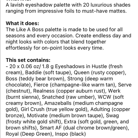 Violet Voss Like A Boss - PRO Eyeshadow Palette - Picture 6 of 11